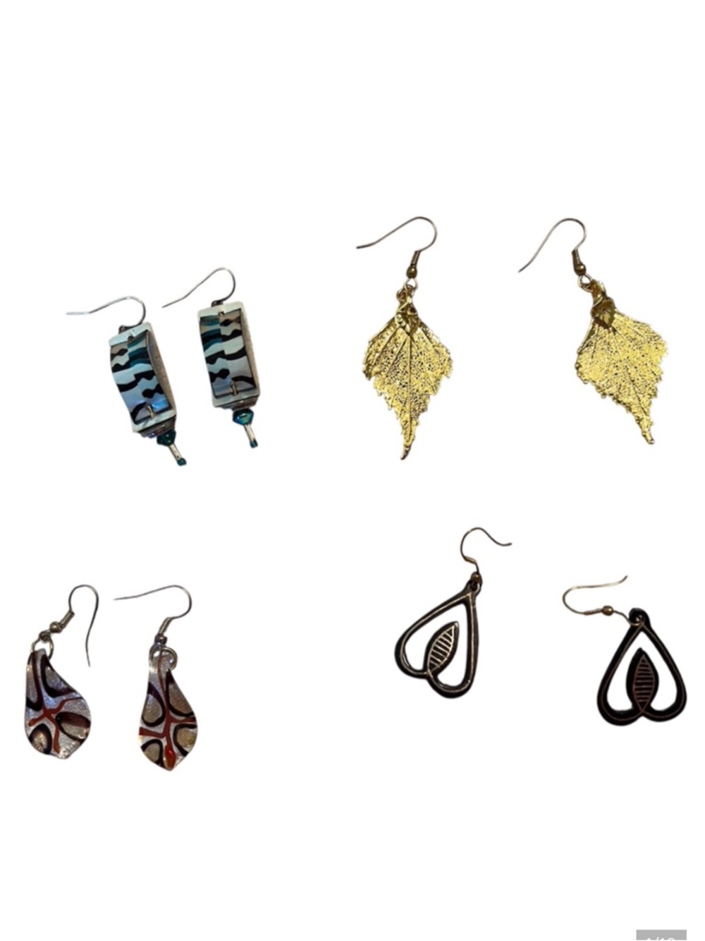 Last Call-4 Pair of Fun French Wire Earrings